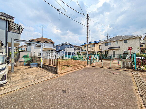 接道状況および現場風景　【武蔵村山市残堀4丁目】