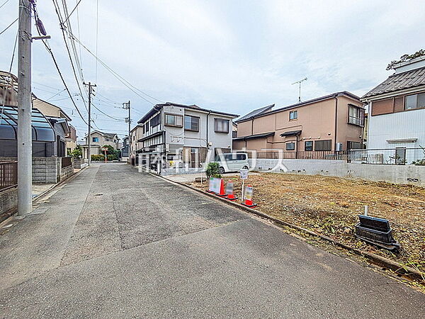 接道状況および現場風景　【武蔵村山市学園1丁目】