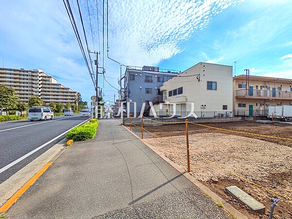 接道状況および現場風景　【昭島市中神町】