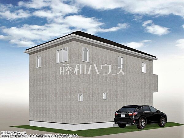 16号地　建物プラン例（パース・外観）　【小平市小川町1丁目】