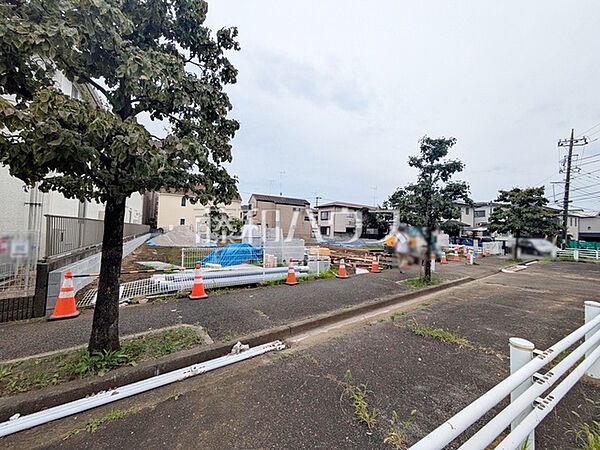 接道状況および現場風景　【世田谷区上祖師谷6丁目】