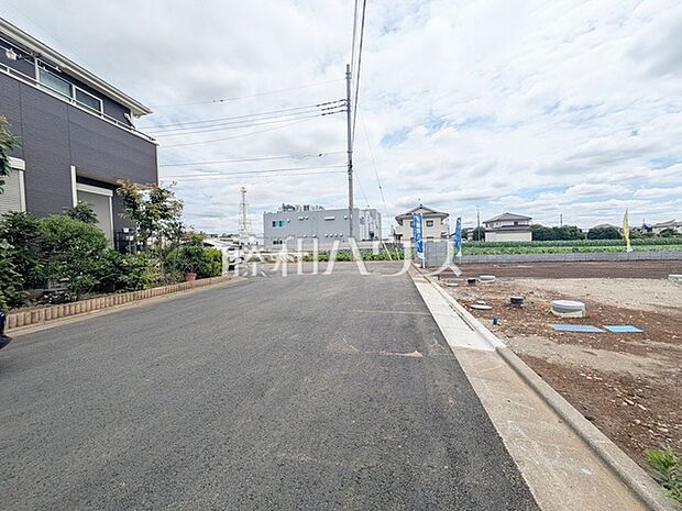 接道状況および現場風景 【清瀬市下清戸4丁目】
