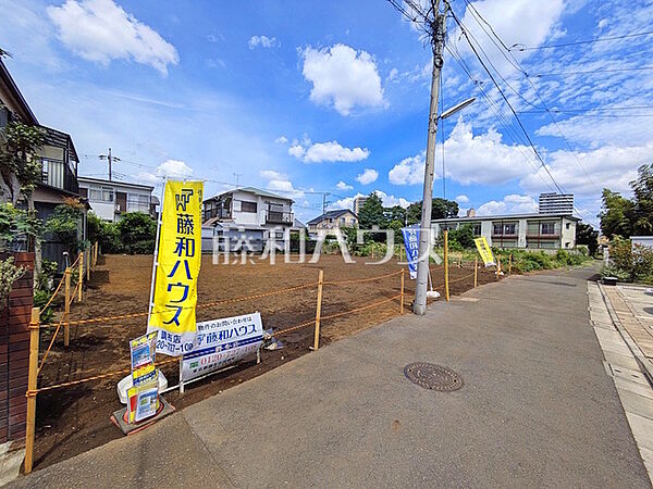 接道状況および現場風景　【調布市西つつじケ丘4丁目】