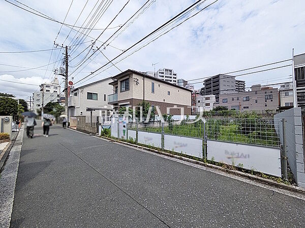 接道状況および現場風景　【武蔵野市御殿山2丁目】