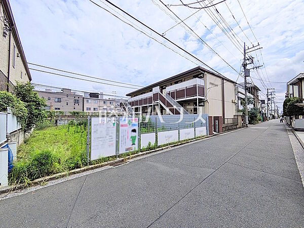 接道状況および現場風景　【武蔵野市御殿山2丁目】