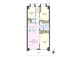 ライオンズマンション豊田旭が丘 3LDKの間取図画像