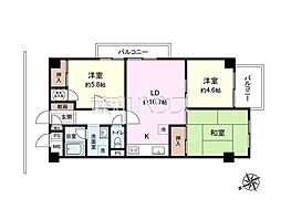 コープ野村朝霞台 3LDKの間取図画像