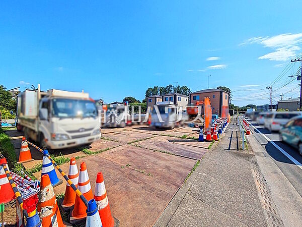 接道状況および現場風景　【立川市一番町6丁目】