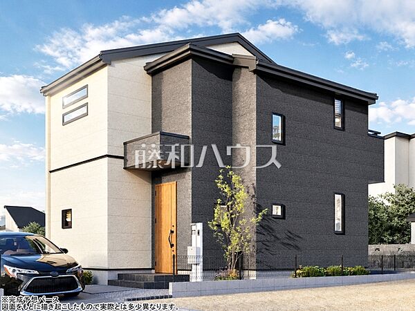 建物プラン例（パース・外観）　【東村山市恩多町5丁目】