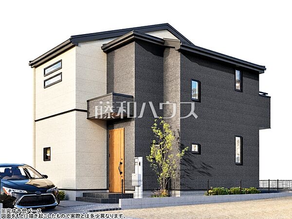 建物プラン例（パース・外観）　【東村山市恩多町5丁目】