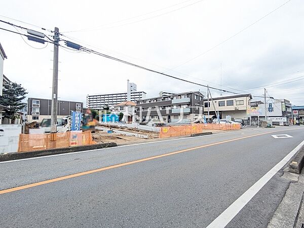 接道状況および現場風景　【朝霞市膝折町2丁目】