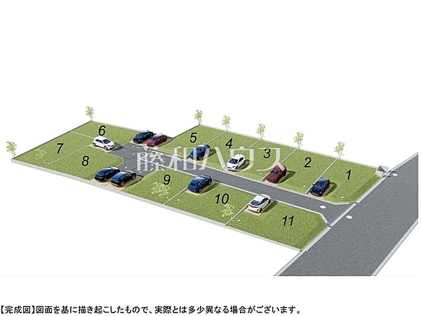 造成完了予想図　【朝霞市膝折町2丁目】