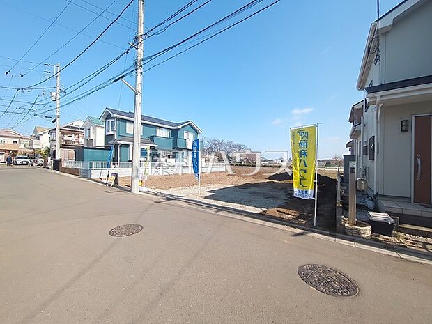 【1期】接道状況および現場風景 【清瀬市下清戸1丁目】