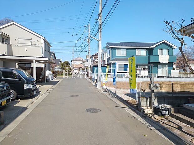 【1期】接道状況および現場風景 【清瀬市下清戸1丁目】