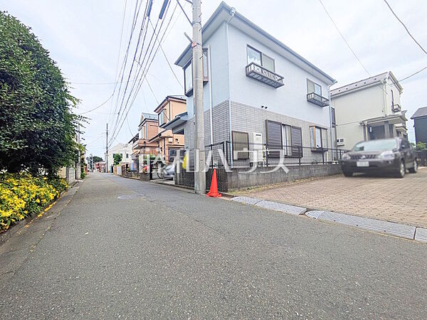 接道状況および現場風景　【三鷹市野崎2丁目】