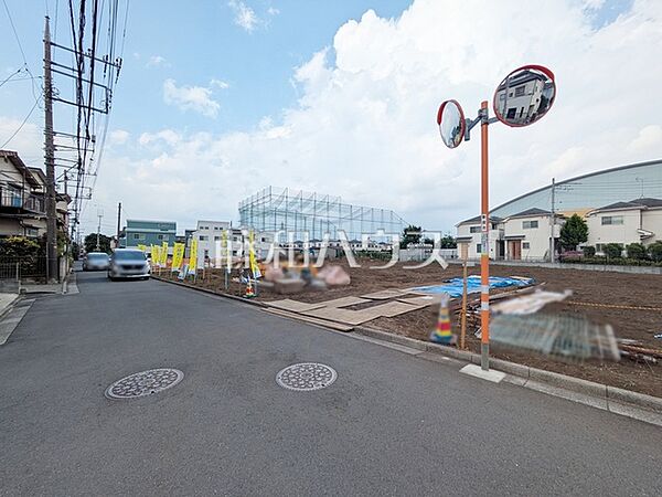 接道状況および現場風景　【新座市野寺5丁目】