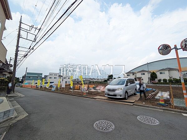 接道状況および現場風景　【新座市野寺5丁目】