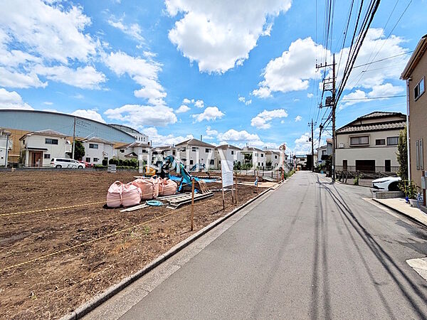 接道状況および現場風景　【新座市野寺5丁目】
