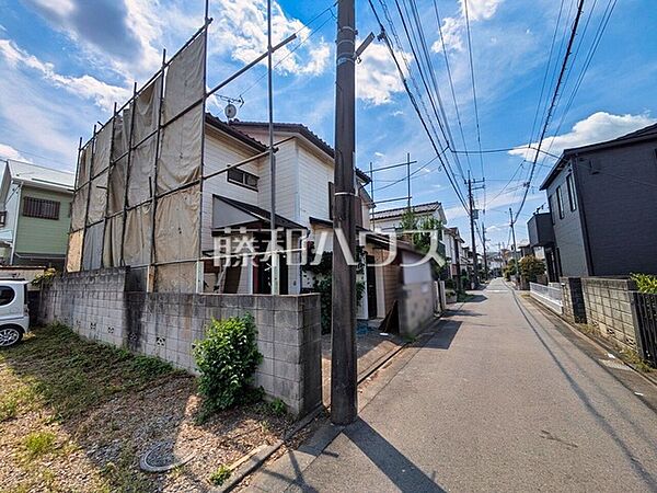 接道状況および現場風景(現況：古屋有)　【東村山市萩山町2丁目】