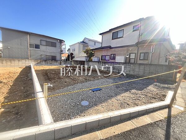 B号地　現地写真　藤和ハウスが提携している信頼できる建築会社のご紹介も可能です！注文住宅を建てたいけど、まだ建築会社が決まっていない方などお気軽にご相談下さい。【日野市百草】