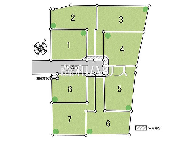 全体区画図 【清瀬市旭が丘3丁目】