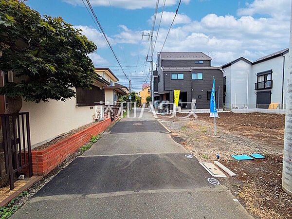 接道状況および現場風景　【国分寺市東戸倉2丁目】