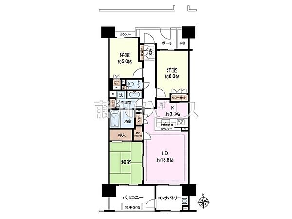 間取図　【デライトシティサンライトコート】