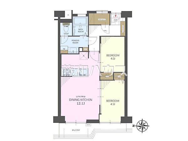 間取図　【富士見台マンション】