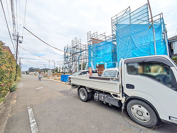接道状況および現場風景　【東大和市仲原4丁目】