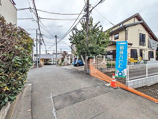 接道状況および現場風景　【国分寺市西恋ヶ窪3丁目】
