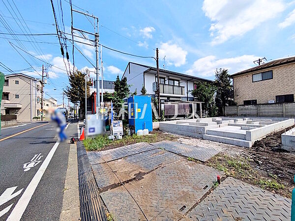 接道状況および現場風景　【三鷹市大沢3丁目】