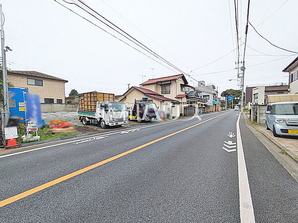 接道状況および現場風景　【三鷹市大沢3丁目】