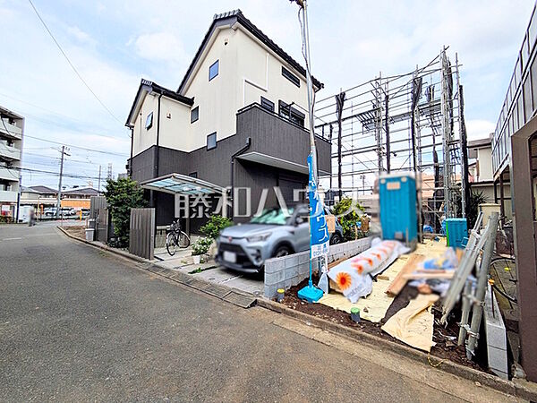 接道状況および現場風景　【三鷹市中原1丁目】