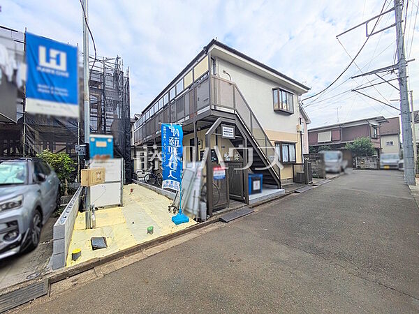 接道状況および現場風景　【三鷹市中原1丁目】
