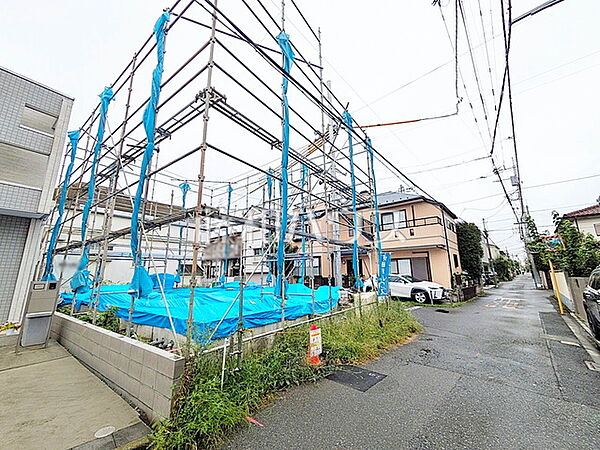 接道状況および現場風景　【小金井市東町1丁目】
