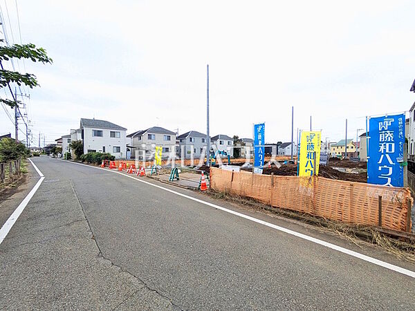 接道状況および現場風景　【立川市砂川町4丁目】
