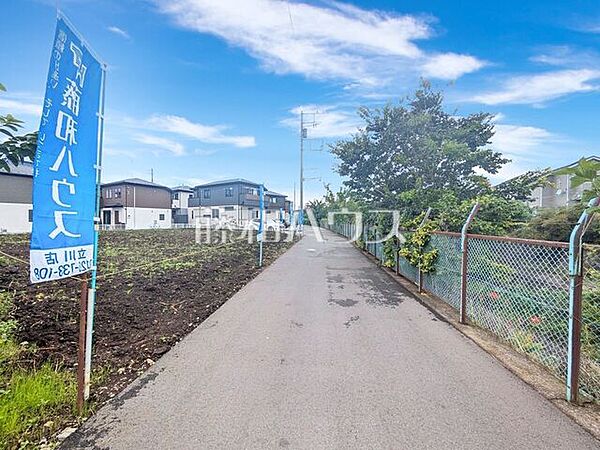 接道状況および現場風景　【武蔵村山市神明3丁目】