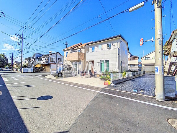 C号地　接道状況および現場風景　【武蔵村山市大南2丁目】