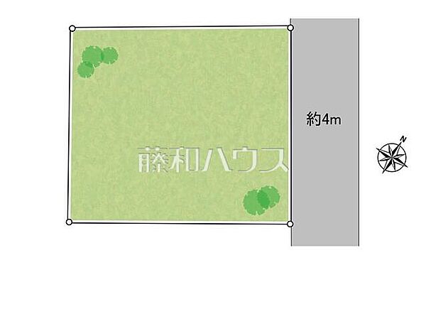 全体区画図　【八王子市長房町】