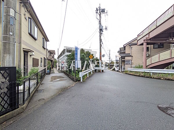 接道状況および現場風景　【八王子市石川町】