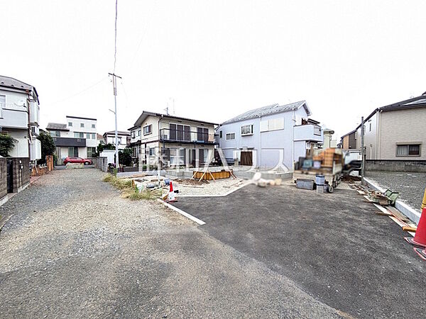 接道状況および現場風景　【武蔵村山市残堀2丁目】