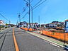外観：接道状況および現場風景　【武蔵村山市中藤5丁目】