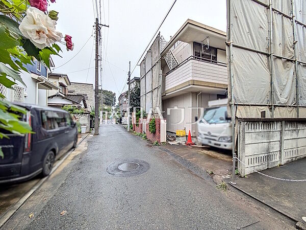 接道状況および現場風景　【小金井市緑町3丁目】