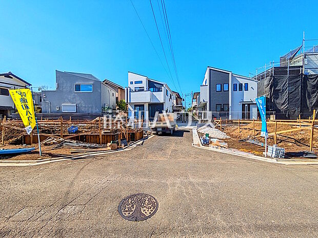 接道状況および現場風景　【小金井市貫井南町5丁目】