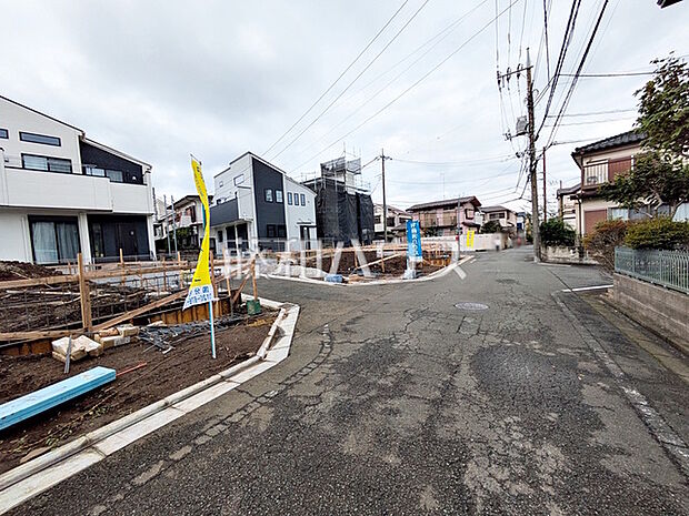 接道状況および現場風景　【小金井市貫井南町5丁目】