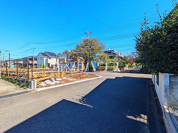 接道状況および現場風景 【小金井市貫井南町5丁目】
