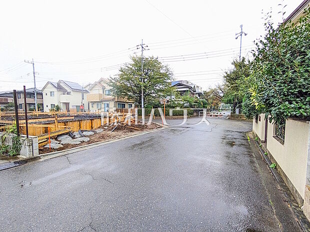 接道状況および現場風景 【小金井市貫井南町5丁目】