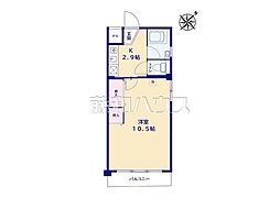 タカラ豊田ホームズ 1Kの間取図画像