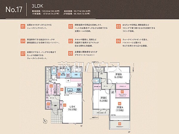 17号棟　間取図　【昭島市緑町2丁目】