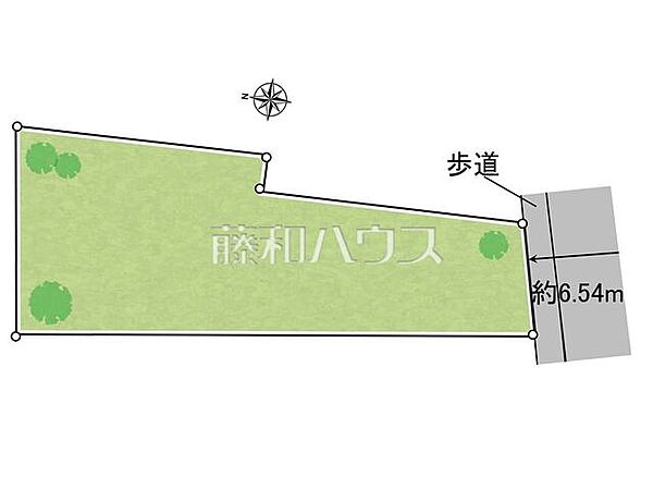 全体区画図　【府中市是政2丁目】